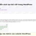 Hướng dẫn cách tạo bài viết trong WordPress - hd up bai wp